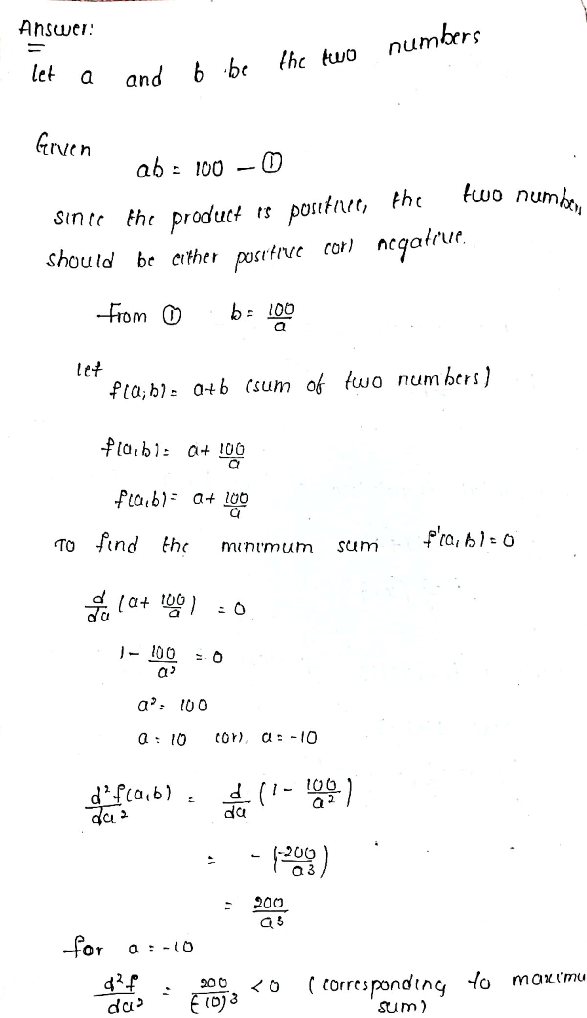 Algebra homework question answer, step 1, image 1